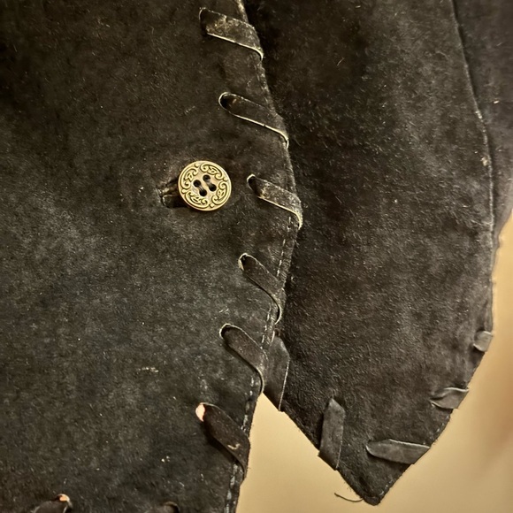 Vintage Y2K 90s Sophisticates by Jonathan Martin Black Button-Up Vest Size SMALL - Picture 4 of 5